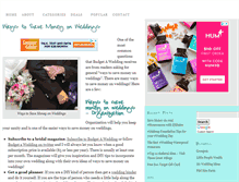 Tablet Screenshot of budgetawedding.com